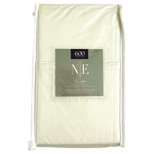 Noble Excellence Pillowcases Set of 2 Oversized 600 TC Sateen HTF NOS Sealed NEW